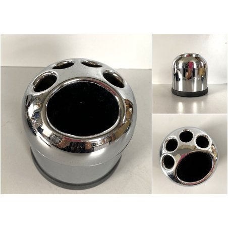 PORTAOGGETTI VINTAGE PORTASPAZZOLINI da DENTI KOH-I-NOOR serie CLASSIC CROMATO