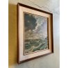 ANTICO QUADRO OLIO CARTONE Sandro Barioli PAESAGGIO MARINA MARE GROSSO SCOGLIERA