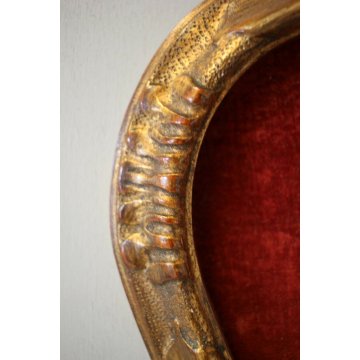 ANTICO QUADRO SCULTURA RELIGIOSO GESU' CRISTO CROCIFISSO CORNICE ORO VELLUTO