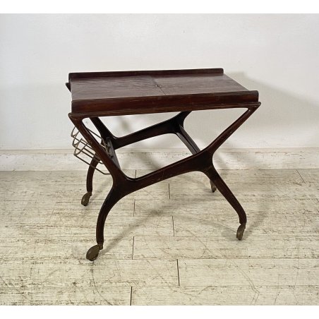CARRELLO BAR DESIGN ALLUNGABILE ATTR. CESARE LACCA ANNI 70 ITALY BAR TROLLEY