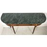 CONSOLLE DESIGN ANNI 50/60 MARMO LEGNO VINTAGE MADE IN ITALY TAVOLO OTTONE 