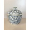 ANTICA GIARA COPERCHIO POCELLANA CINESE BLU BIANCA COVERED BOWL CHINESE JAR '800