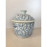 ANTICA GIARA COPERCHIO POCELLANA CINESE BLU BIANCA COVERED BOWL CHINESE JAR '800