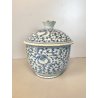 ANTICA GIARA COPERCHIO POCELLANA CINESE BLU BIANCA COVERED BOWL CHINESE JAR '800