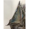 ANTICA COPPIA VASSOIO PORTA CARTE WMF Art Nouveau SILVER PLATED SAILING BOAT 900