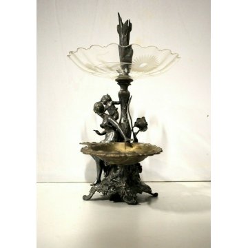 ANTICA ALZATA CENTROTAVOLA CENTERPIECE WMF ART NOUVEAU JUGENDSTIL 1906 CIRCA