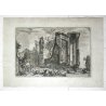 ANTICA STAMPA PIRANESI G. BATTISTA ROMA EPOCA ACQUAFORTE TEMPIO SIBILLA 1800 OLD