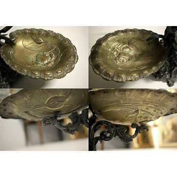 ANTICA ALZATA CENTROTAVOLA CENTERPIECE WMF ART NOUVEAU JUGENDSTIL 1906 CIRCA