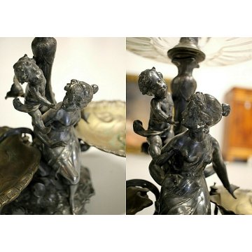 ANTICA ALZATA CENTROTAVOLA CENTERPIECE WMF ART NOUVEAU JUGENDSTIL 1906 CIRCA