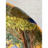 GRANDE PIATTO PARATA MAIOLICA S.A.C.A. 327 ISTORIATO SCENA STORIA ROMANA ø 45cm