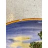GRANDE PIATTO PARATA MAIOLICA S.A.C.A. 327 ISTORIATO SCENA STORIA ROMANA ø 45cm