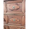 ANTICO COMO GENOVESE a Bambocci 1600 legno noce CASSETTONE FORMELLE 3 cassetti