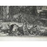 ANTICA STAMPA PIRANESI G. BATTISTA ROMA EPOCA ACQUAFORTE TEMPIO SIBILLA 1800 OLD