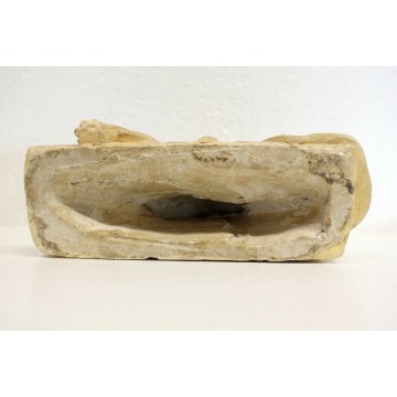 ANTICA SCULTURA LEONE MORENTE LUCERNA SIGNA FIRMATA G. Bartoli SCULPTURE LION 
