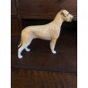 VINTAGE SET 3 MINIATURE DOG Beswick ENGLAND SCULTURA CERAMICA ALANO LEVRIERO '70