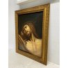 ANTICO DIPINTO OLIO Amelia Musso COPIA Cristo Morente G. Reni RELIGIOSO Gesù 900