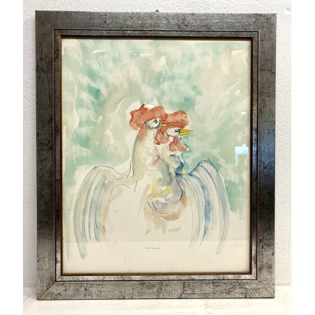 DISEGNO TECNICA MISTA CHINA/ACQUERELLO CARTA Bruno Cassinari COPPIA Galli '900