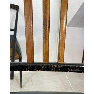 SET 5 SEDIA DESIGN OSVALDO BORSANI ANNI 50 ITALIAN CHAIR VINTAGE SALA SALOTTO 