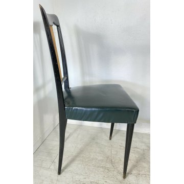 SET 5 SEDIA DESIGN OSVALDO BORSANI ANNI 50 ITALIAN CHAIR VINTAGE SALA SALOTTO 