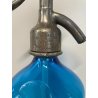 ANTICA BOTTIGLIA SELTZ VETRO BLU AZZURRO SIFONE SODA VICARIO VARESE BAVENO 1930