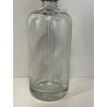 ANTICA BOTTIGLIA SELTZ VETRO TRASPARENTE SIFONE SODA LAVANO BIELLI EPOCA 1930