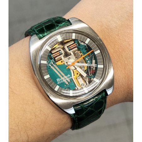 RARO OROLOGIO Bulova Accutron Spaceview ANNI 70 Vintage Wrist Watch DIAPASON M4