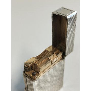 ACCENDINO TASCA ARGENTATO St Dupont Paris France VINTAGE SILVER LIGHTER Briquet