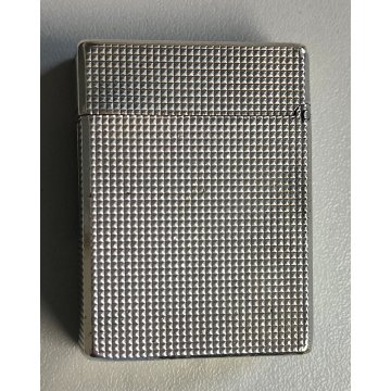 ACCENDINO TASCA ARGENTATO St Dupont Paris France VINTAGE SILVER LIGHTER Briquet