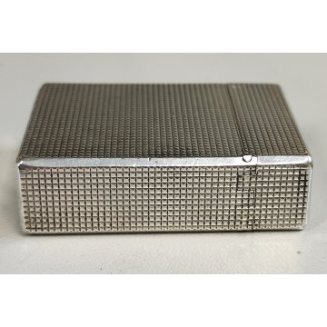 ACCENDINO TASCA ARGENTATO St Dupont Paris France VINTAGE SILVER LIGHTER Briquet