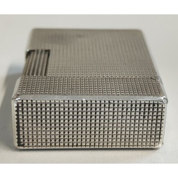ACCENDINO TASCA ARGENTATO St Dupont Paris France VINTAGE SILVER LIGHTER Briquet