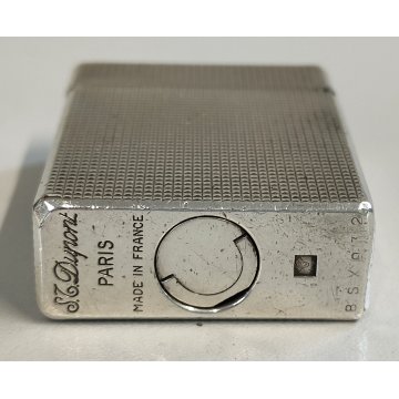 ACCENDINO TASCA ARGENTATO St Dupont Paris France VINTAGE SILVER LIGHTER Briquet