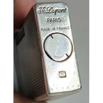 ACCENDINO TASCA ARGENTATO St Dupont Paris France VINTAGE SILVER LIGHTER Briquet