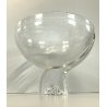 VINTAGE SET 6 COPPE 1 BOWL ICED GLASS Kristall Krisla DESIGN Taddei Sistini '60