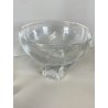VINTAGE SET 6 COPPE 1 BOWL ICED GLASS Kristall Krisla DESIGN Taddei Sistini '60