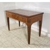 ANTICO TAVOLO PRANZO A LIBRO CONSOLLE TABLE LEGNO INTARSIATO 1800 SALOTTO EPOCA