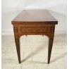 ANTICO TAVOLO PRANZO A LIBRO CONSOLLE TABLE LEGNO INTARSIATO 1800 SALOTTO EPOCA