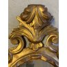 CORNICE BAROCCA OVALE LEGNO SCOLPITO DORATO ORNATO MOTIVO FOGLIATO '900