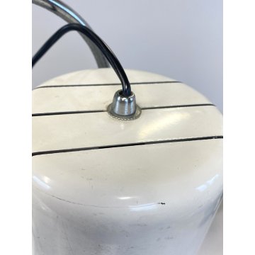 LAMPADA da TAVOLO ABATJOUR DESIGN MODERNISTA ACCIAIO METALLO LACCATO BIANCO