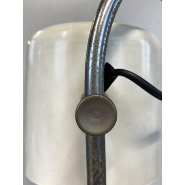 LAMPADA da TAVOLO ABATJOUR DESIGN MODERNISTA ACCIAIO METALLO LACCATO BIANCO