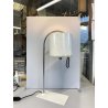 LAMPADA da TAVOLO ABATJOUR DESIGN MODERNISTA ACCIAIO METALLO LACCATO BIANCO
