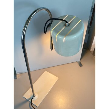 LAMPADA da TAVOLO ABATJOUR DESIGN MODERNISTA ACCIAIO METALLO LACCATO BIANCO