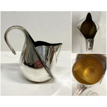 SERVIZIO TE CAFFE 4 pz ALESSI DESIGN Oscar Tusquets SILVER GOLD PLATED EPSS 1983