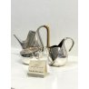 SERVIZIO TE CAFFE 4 pz ALESSI DESIGN Oscar Tusquets SILVER GOLD PLATED EPSS 1983
