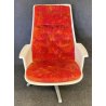 SEDIA POLTRONA DESIGN VETRORESINA 1970 VINTAGE GIREVOLE ALF SVENSSON MID CENTURY