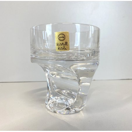 BICCHIERE VINTAGE Kristall Krisla DESIGN Taddei Sistini WHISKY CRYSTAL GLASS '60