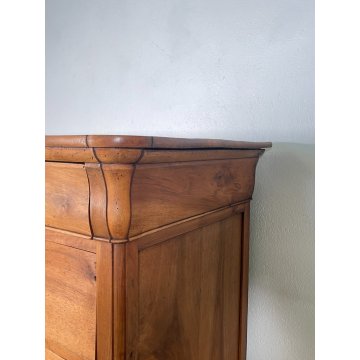 ANTICO COMO CAPPUCCINO chiaro 4 CASSETTI epoca 800 legno NOCE CASSETTIERA