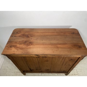 ANTICO COMO CAPPUCCINO chiaro 4 CASSETTI epoca 800 legno NOCE CASSETTIERA