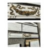 ANTICO CAMINO IMPERO epoca 1800 MARMO BIANCO di CARRARA BRONZO CONSOLLE CORNICE