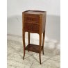 ANTICO PICCOLO COMODINO LUIGI XV LEGNO 1800 INTARSIATO CAMERA SALOTTO ETAGERE
