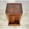 ANTICO PICCOLO COMODINO LUIGI XV LEGNO 1800 INTARSIATO CAMERA SALOTTO ETAGERE